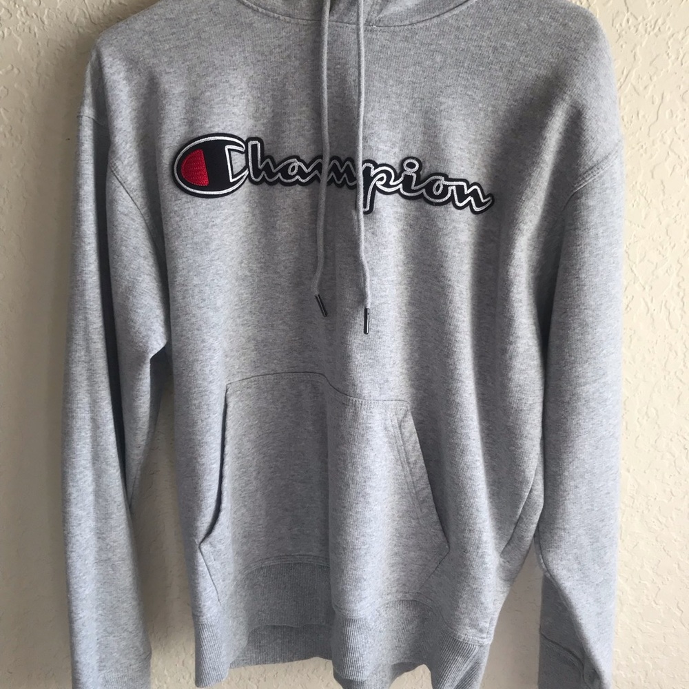 Gray champion hoodie